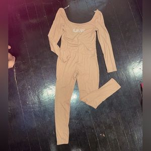 Cream jumpsuit